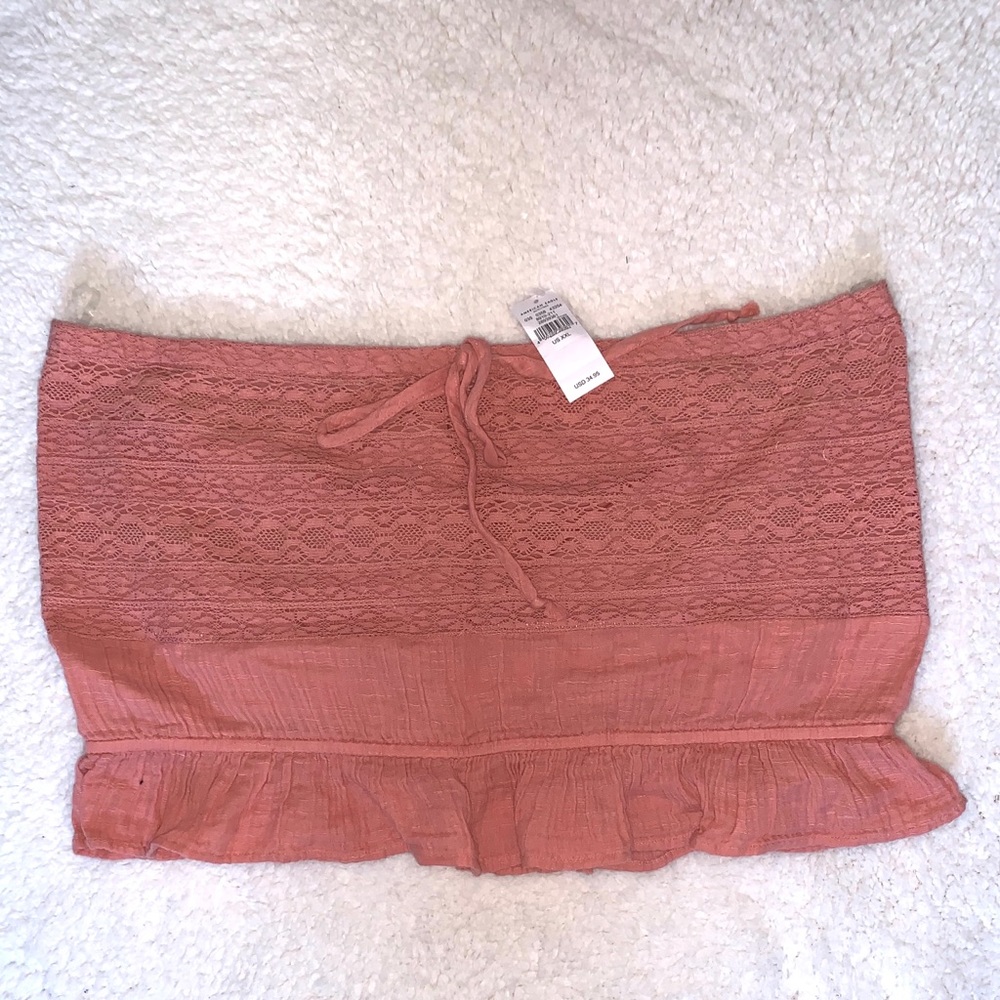 American Eagle Allover Lace Tube Top